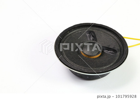 Small Speaker as parts isolated on white background. Small Speaker as parts isolated on white background. 101795928