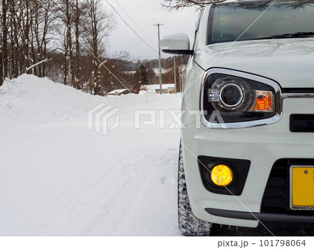 雪道を軽自動車で走ってみた 雪道を軽自動車で走ってみた 101798064