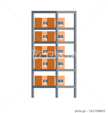 Warehouse Flat Icon 101798605