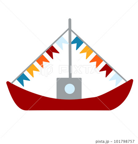 Adorable Children's Style Boat Illustration - Perfect for Your Creative Projects Adorable Children's Style Boat Illustration - Perfect for Your Creative Projects 101798757