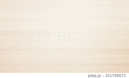 象牙色の繊細な横木目の横長の板材の表面の背景画像 101799073