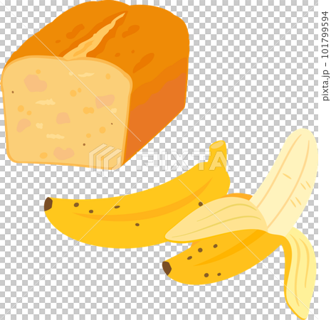 バナナケーキ、バナナブレッド バナナケーキ、バナナブレッド 101799594