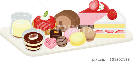 スイーツ盛り合わせ 101802188