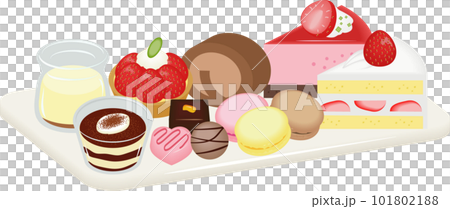 スイーツ盛り合わせ 101802188