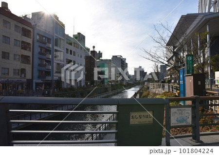 晴天のおしなり橋 東京 晴天のおしなり橋 東京 101804224
