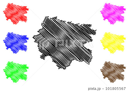 Zollernalbkreis district (Federal Republic of Germany, rural district, Baden-Wurttemberg State) map vector illustration, scribble sketch Zollernalbkreis map Zollernalbkreis district (Federal Republic of Germany, rural district, Baden-Wurttemberg State) map vector illustration, scribble sketch Zollernalbkreis map 101805567