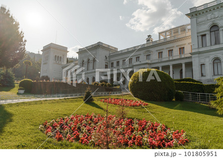 view of the Livadia Palace on sunny day view of the Livadia Palace on sunny day 101805951
