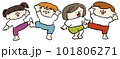 ダンスをする幼稚園、保育園児のイラスト 101806271