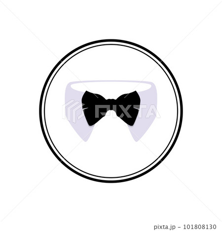 suit bow tie vector design 101808130