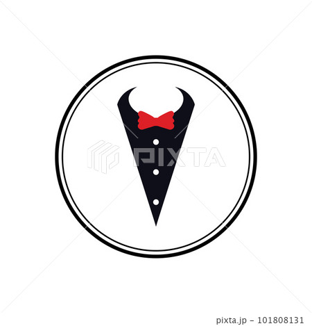 suit bow tie vector design 101808131