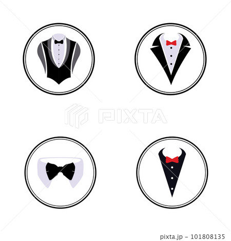 suit bow tie vector design 101808135