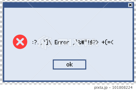 錯誤消息窗口插圖對話框錯誤亂碼計算機 101808224