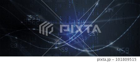 Artificial intelligence. Technology web background. Virtual concept 101809515