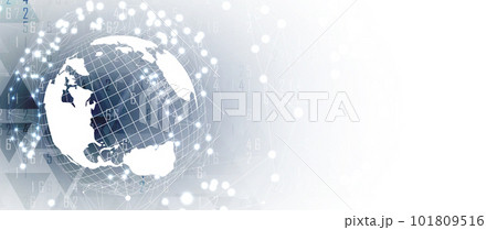 Artificial intelligence. Technology web background. Virtual concept 101809516