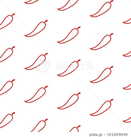Chili pepper, seamless pattern, vector. Chili pepper, seamless pattern, vector. 101809640