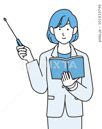 指示棒を持つ女性 101810746