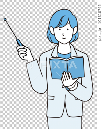 指示棒を持つ女性 101810746