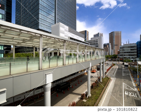 田町駅前のオフィスビル街 東京都 田町駅前のオフィスビル街 東京都 101810822
