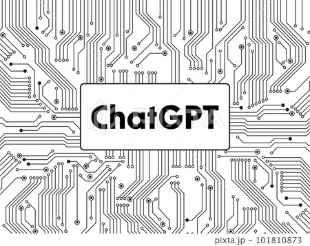 ChatGPTのイメージ　広がるパターン回路 101810873