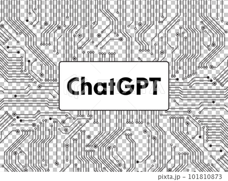 ChatGPTのイメージ　広がるパターン回路 101810873