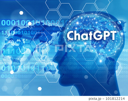 人の頭の形のChatGPTのイメージ 101812214