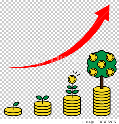 Image of growing money through investment Image of growing money through investment 101813913