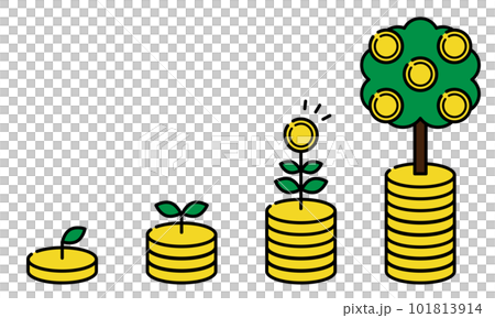 投資などでお金を育てるイメージ 投資などでお金を育てるイメージ 101813914