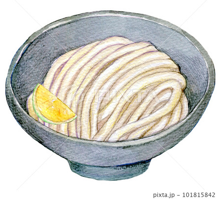 濃厚つけめん　水彩イラスト　手描きイラスト 101815842