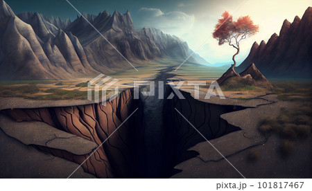 Tectonic plate huge crack Tectonic plate huge crack 101817467