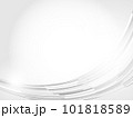 モノクロの曲線のきれいな背景、幾何学模様 101818589