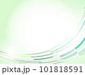 緑の曲線のおしゃれな背景、幾何学模様 101818591