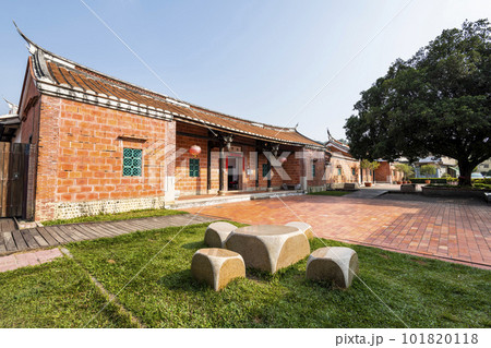 The beautiful garden landscape of Wufeng Lin Family Mansion and Garden in Taichung, Taiwan. It is one of the four famous gardens in Taiwan. 101820118