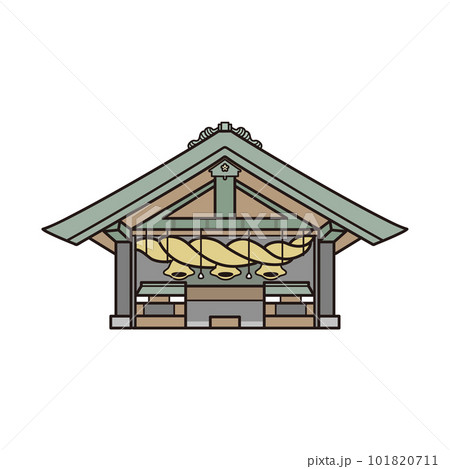 出雲大社のイラスト（カラー） 101820711