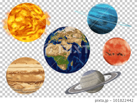 惑星のイラストセット 101822442
