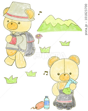 水彩クマころシリーズ~楽しくハイキング~ 水彩クマころシリーズ~楽しくハイキング~ 101823700