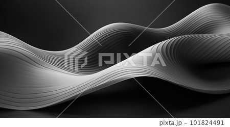 Simple Abstract 3D Background with Black and White Shapes , Widescreen Design Simple Abstract 3D Background with Black and White Shapes , Widescreen Design 101824491
