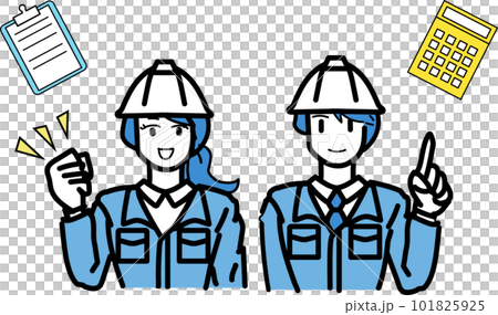 男女_ゼネコン_作業員_見積り 男女_ゼネコン_作業員_見積り 101825925