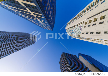 新宿の高層ビル群 101826557