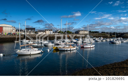 Harbor And Fishing Boats Of Finistere City Guilvinec At The Coast Of Atlantic In Brittany, France Harbor And Fishing Boats Of Finistere City Guilvinec At The Coast Of Atlantic In Brittany, France 101826691