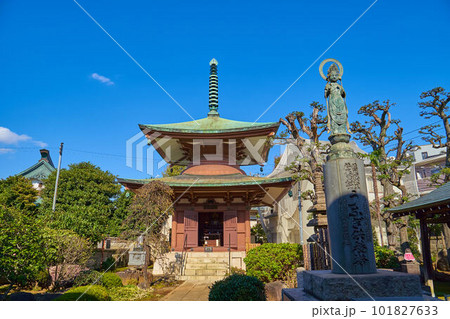 東京都豊島区のお岩さんの墓で有名な妙行寺(うなぎ供養塔) 東京都豊島区のお岩さんの墓で有名な妙行寺(うなぎ供養塔) 101827633