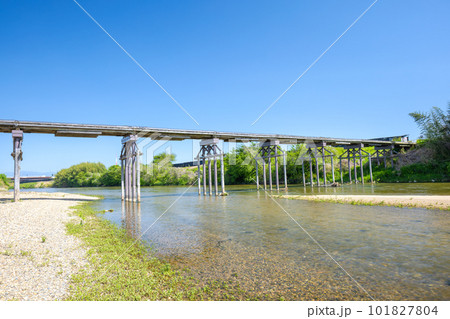 流れ橋（上津屋橋） 101827804