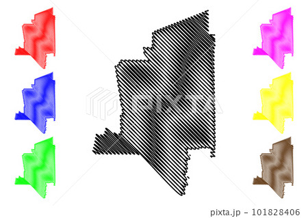 Torrance City, California (United States cities, United States of America, usa city) map vector illustration, scribble sketch City of Torrance map 101828406