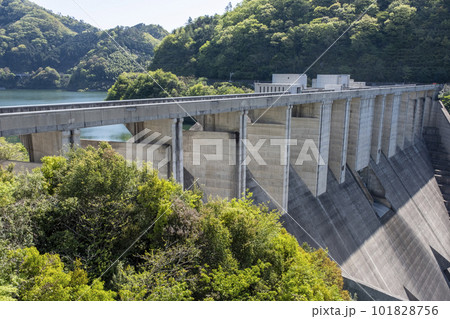 新緑・初夏のサイクリングイメージ（奥津湖周辺） 101828756