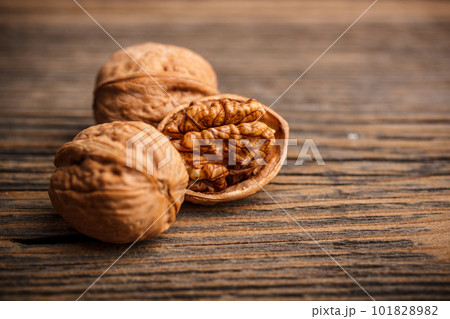 Walnuts fruit Walnuts fruit 101828982