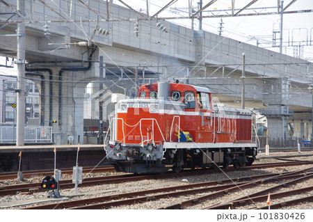 オヤ31甲種 DE10入換 松任駅 オヤ31甲種 DE10入換 松任駅 101830426