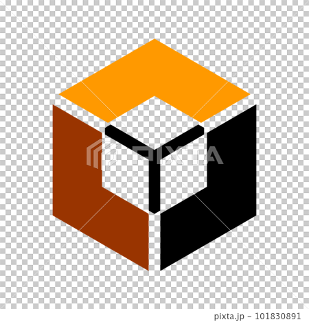 Abstract Icon in Hexagon Shape. Geometric Design Element. Vector Art. 101830891