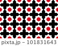 Geometric pattern in the colors of the national flag of Yemen. The colors of Yemen. 101831643