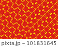 Geometric pattern in the colors of the national flag of Vietnam. The colors of Vietnam. 101831645