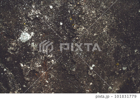 Background texture. Aged dark concrete surface with stones. Top view. Copy space Background texture. Aged dark concrete surface with stones. Top view. Copy space 101831779