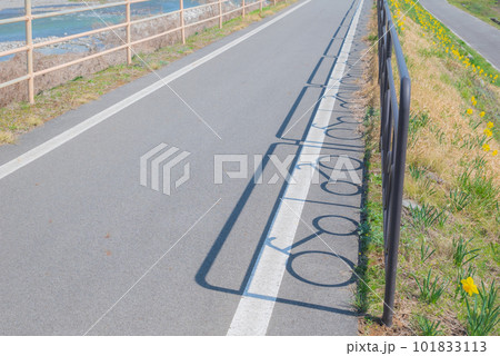 【起点付近】あづみ野やまびこ自転車道【安曇野市穂高】 101833113